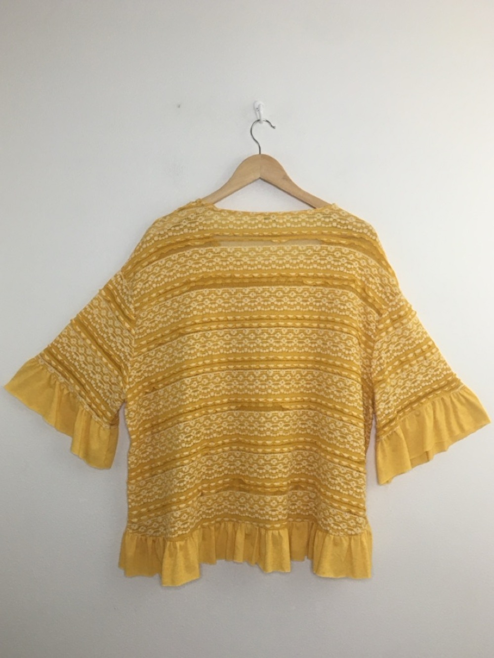 Umgee | Mustard Yellow Lace with Ruffle Trim - Picture 6 of 10